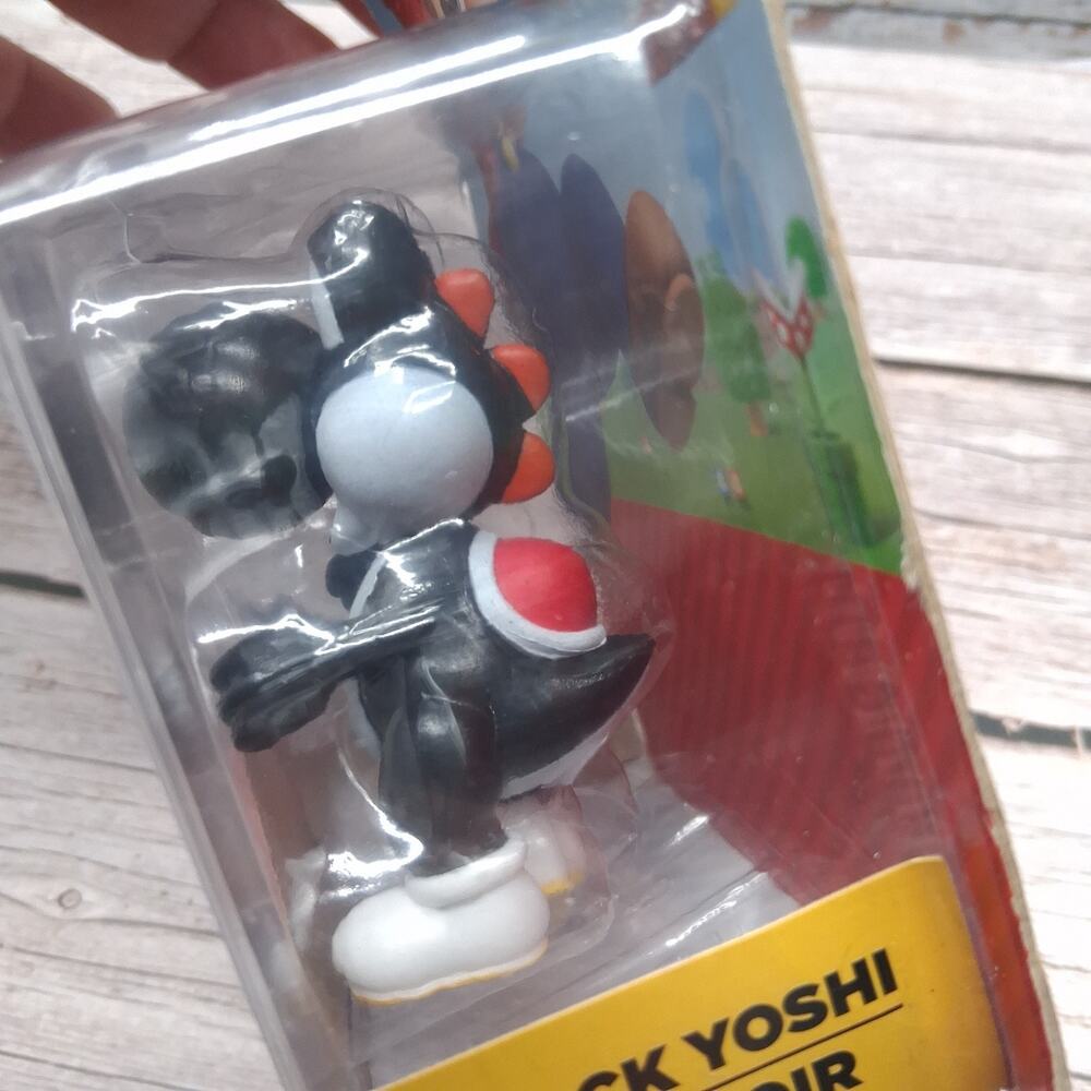 Super Mario Nintendo Exclusive Black Yoshi 2.5" Figure Jakks Pacific Damaged Box - Picture 11 of 15